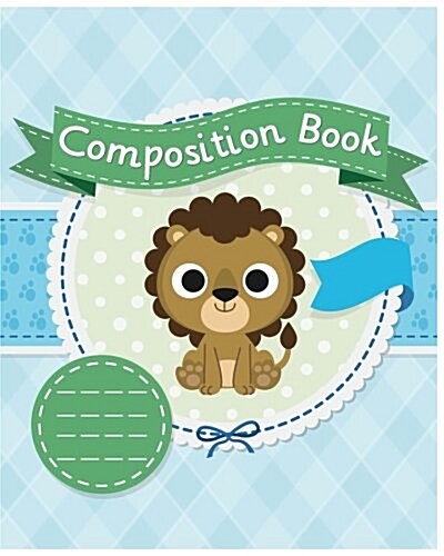 Cute Composition Book: Kids School Exercise Book Wide Ruled Large Notebook 8x10inch 100pages (Paperback)