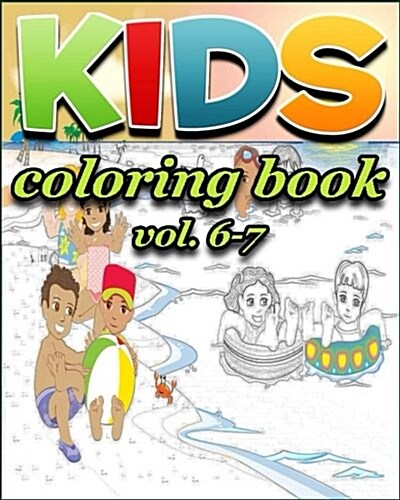 Kids Coloring Books: Coloring Books Vol. 6-7: Stress Relieving Coloring Book (Paperback)