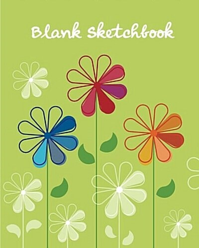 Blank Sketchbook.: Glossy & Soft Cover, White Blank Sketchbook 8x10 100 Pages. (Paperback)