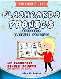 Phonics Flashcards with Pictures and Blending Words (Paperback)