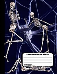 Biology Skeleton Design Lab Unruled Notebook 200 Blank 8 1/2 X 11 Inch Pages (Paperback)