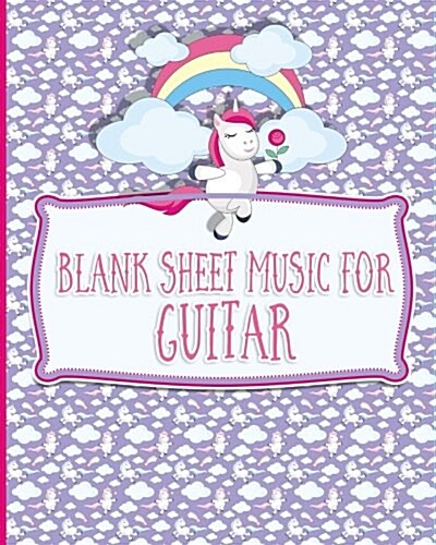 Blank Sheet Music for Guitar: 100 Blank Pages with Guitar Chord Boxes, Standard Staff & Tablature - Blank Music Book / Blank Music Manuscript Paper (Paperback)