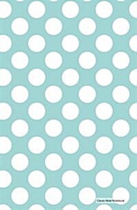 Classic Mole Notebook - Blue White Dots (Bullet Journal): 5.25 X 8, Classic Dotted Grid Journal, Durable Cover - 110 Pages (Bullet Journal) (Paperback)