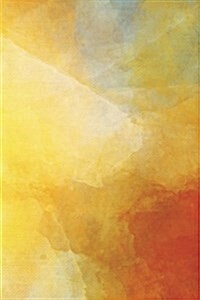 Yellow & Gold Watercolors - Lined Notebook: Medium Ruled, Soft Cover, 6 X 9 Journal, 190 Pages (Paperback)