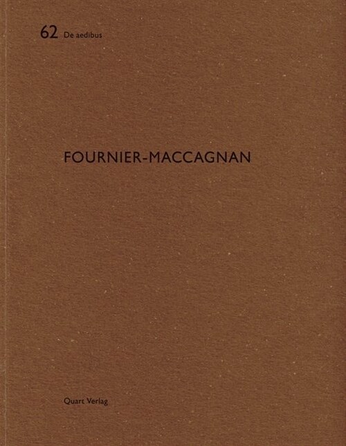 Fournier-Maccagnan: de Aedibus (Paperback)