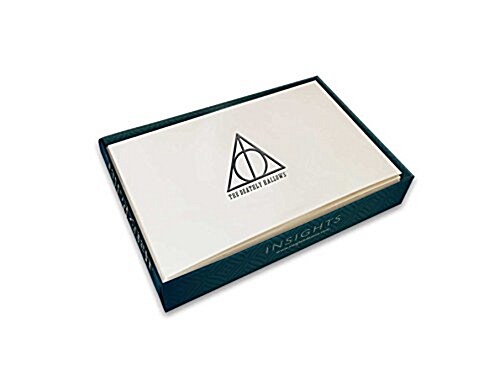 Harry Potter: Deathly Hallows Embossed Foil Note Cards (Paperback)