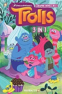 Trolls 3-In-1 #1: Hugs & Friends, Put Your Hair in the Air, Party with the Bergens (Paperback)
