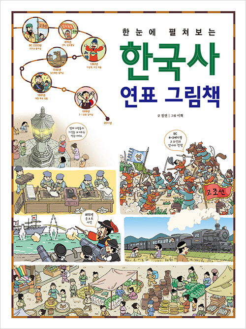 [중고] 한눈에 펼쳐보는 한국사 연표 그림책