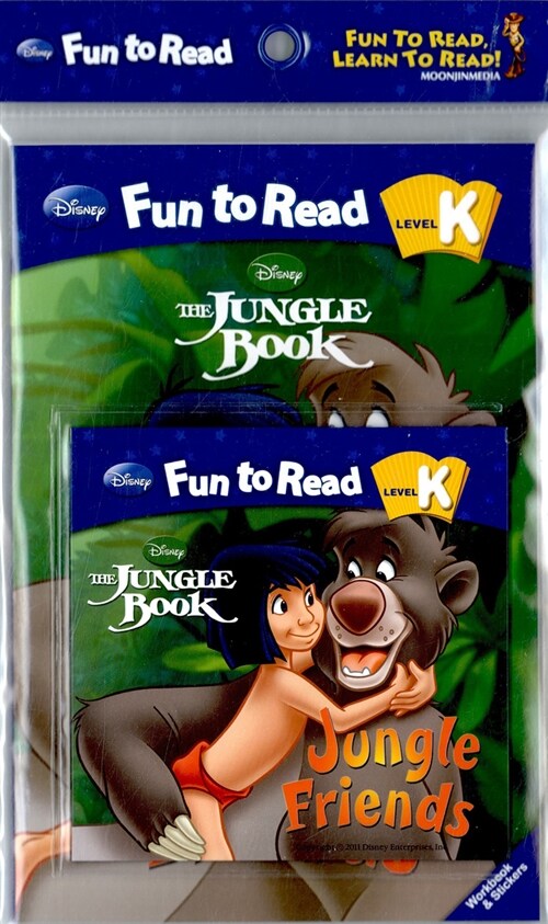 Disney Fun to Read Set K-03 : Jungle Friends (정글북) (Paperback + Workbook + Audio CD + Sticker)