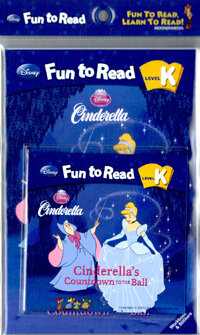 Disney Fun to Read Set K-04 : Cinderella's Countdown to the Ball (신데렐라) (Paperback + Workbook + Audio CD + Sticker)