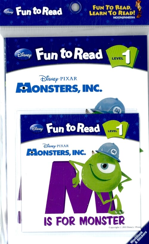 Disney Fun to Read Set 1-18 : M Is For Monster (몬스터 주식회사) (Paperback + Workbook + Audio CD + Sticker)