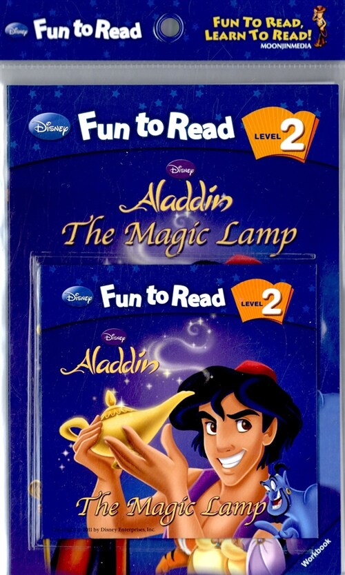 [중고] Disney Fun to Read Set 2-16 : The Magic Lamp (알라딘) (Paperback + Workbook + Audio CD)