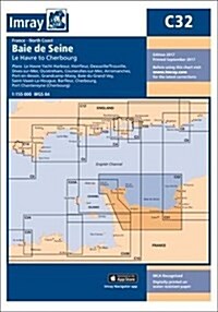 Imray Chart C32 : Bai de Seine - Le Havre to Cherbourg (Sheet Map, folded, New ed)