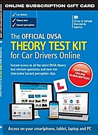 The Official DVSA Theory Test Kit for Car Drivers - online subscription gift card (Paperback, 2017 ed)