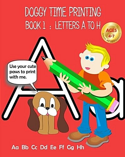 Doggy Time Printing Book 1: Letters AA to Hh (Paperback)