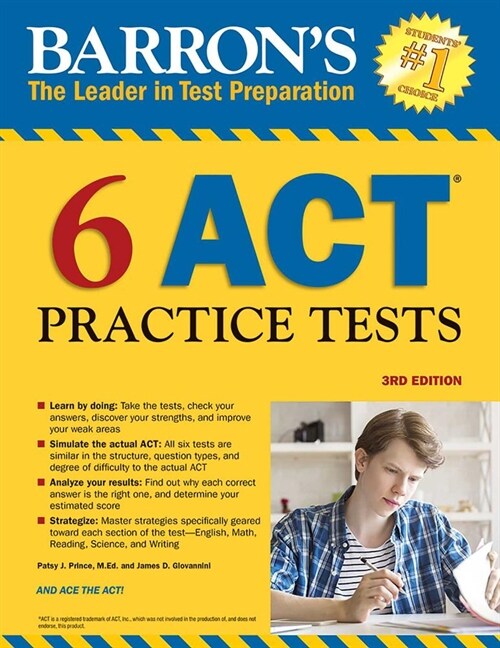 [중고] 6 ACT Practice Tests (Paperback, 3)