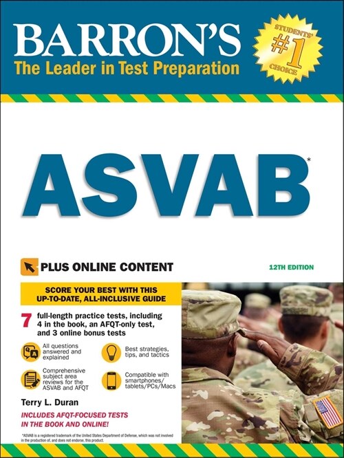 ASVAB with Online Tests (Paperback, 12)