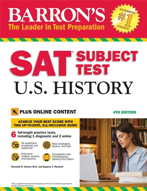 [중고] Barron‘s SAT Subject Test U.S. History with Online Tests (Paperback, 4)