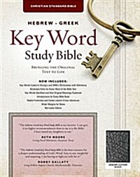 The Hebrew-Greek Key Word Study Bible: CSB Edition, Black Genuine (Leather, None, CSB Editi)