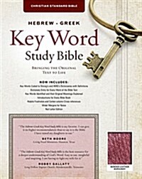 The Hebrew-Greek Key Word Study Bible: CSB Edition, Burgundy Bonded (Bonded Leather, None, CSB Editi)