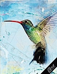 Bird Notebook Collection: Hummingbird Abstract Art, Writing Composition Notebook/Journal/Diary Gift Idea 100 Pages, 8.5 X 11 (Paperback)