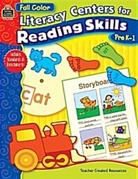 Literacy Centers for Reading Skills Pre K-1 (Paperback)