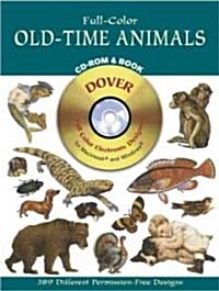 Full-Color Old-Time Animals CD-ROM and Book (Paperback)
