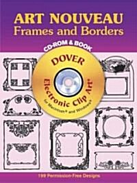 Art Nouveau Frames and Borders (CD-ROM, Paperback)