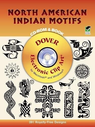 North American Indian Motifs CD-ROM and Book (Paperback)