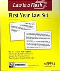 Emanuel Law in a Flash for First Year Law Set (Hardcover)