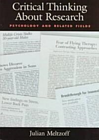 Critical Thinking about Research: Psychology and Related Fields (Paperback)