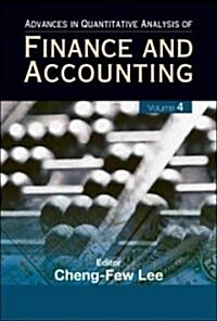 Advances in Quantitative Analysis of Finance and Accounting (Vol. 4) (Hardcover)