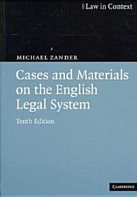 Cases and Materials on the English Legal System (Paperback, 10 Revised edition)