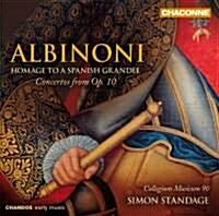 [수입] Simon Standage - 알비노니 : 협주곡 Op.10 (협주곡 발췌) (Albinoni : Homage to a Spanish Grandee)(CD)