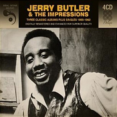 [수입] Jerry Butler - 3 Classic Albums Plus Singles [4CD][Deluxe Digipack]