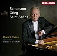 [수입] Howard Shelley - 슈만, 그리그 & 생상스 : 피아노 협주곡 (Grieg, Schumann & Saint-Sanes : Piano Concertos)(CD)