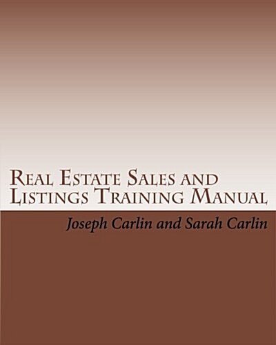 Real Estate Sales and Listings Training Manual (Paperback, Large Print)