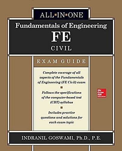 Fundamentals of Engineering Fe Civil All-In-One Exam Guide (Hardcover)