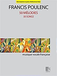 50 Melodies (50 Songs): For Medium/Low Voice and Piano (Paperback)