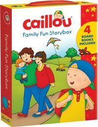 Caillou: Family Fun Story Box (Board Book 4권)