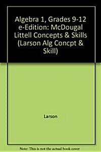 McDougal Littell Concepts & Skills: Eedition CD-ROM Algebra 1 2004 (Hardcover)