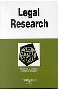 Legal Research in a Nutshell (Paperback, 8th)