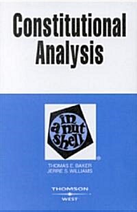 Constitutional Analysis (Paperback, 2nd)