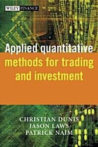 [중고] Applied Quantitative Methods for Trading and Investment (Hardcover)