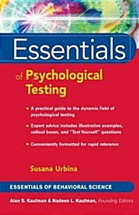 Essentials of Psychological Testing (Paperback)
