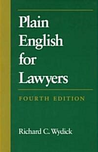 [중고] Plain English for Lawyers (Paperback, 4th)