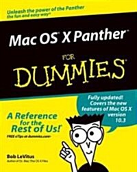 Mac OS X Panther for Dummies (Paperback, 3, Revised)