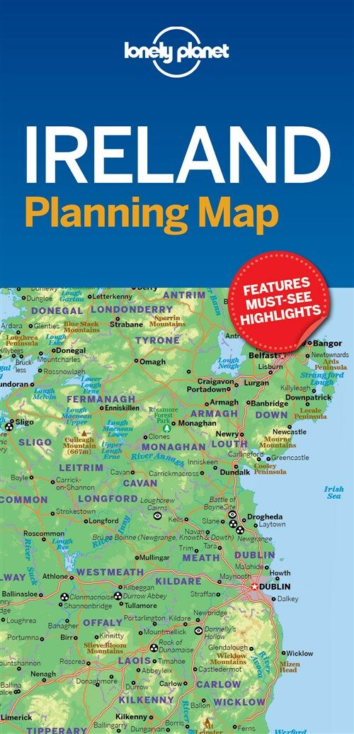 Lonely Planet Ireland Planning Map 1 (Folded)