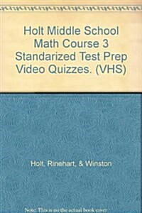 Holt Mathematics: Standardized Test Prep Video Course 3 (Other)