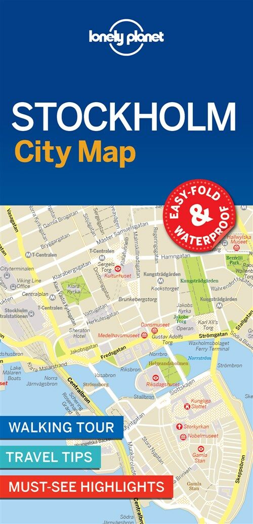 Lonely Planet Stockholm City Map 1 (Folded)